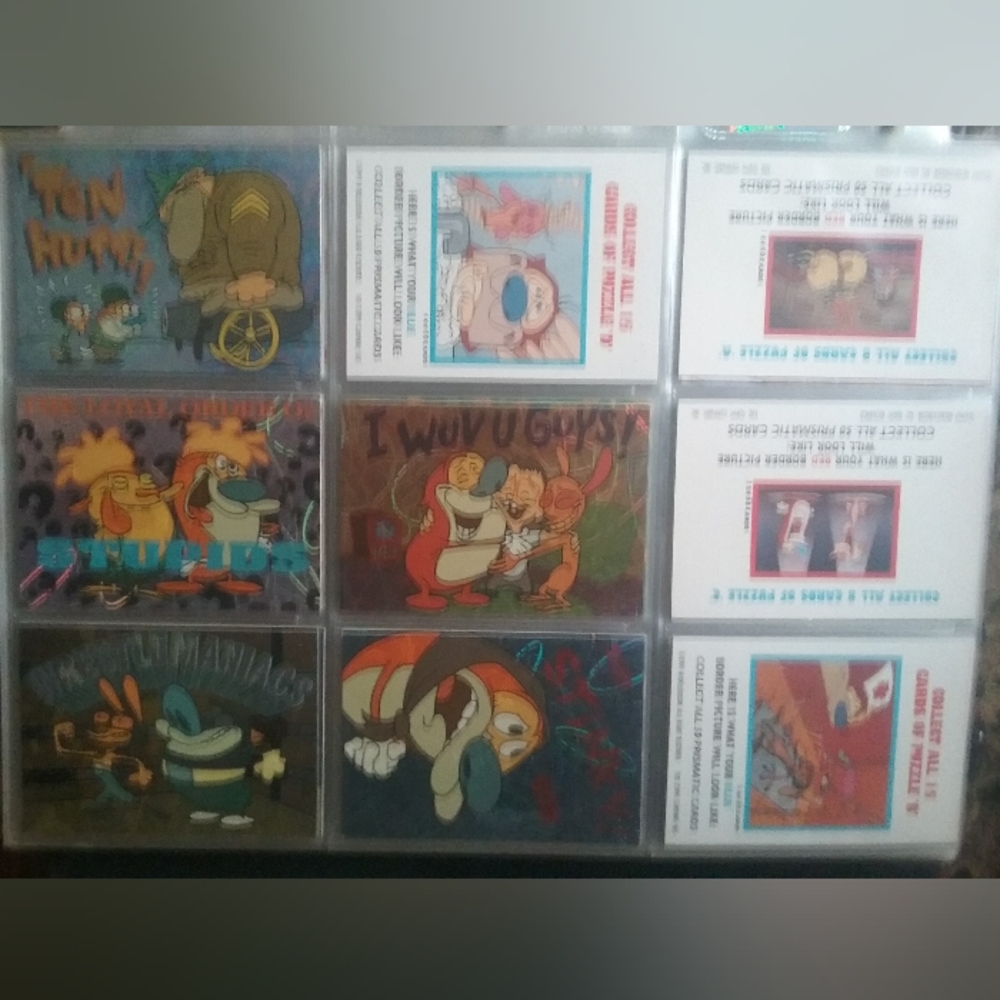 Rem & Stimpy trading cards